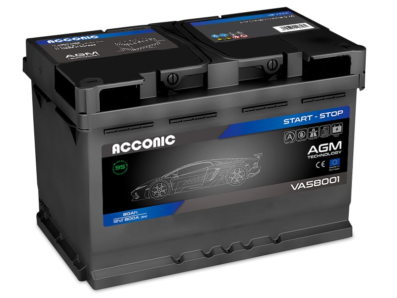 ACCONIC VA58001 START-STOP AGM 80Ah Autobatterie 580 901 080